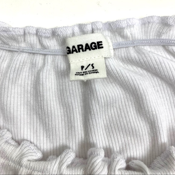 GARAGE Off the Shoulder Ruffle Long Sleeve Top S - Picture 3 of 3